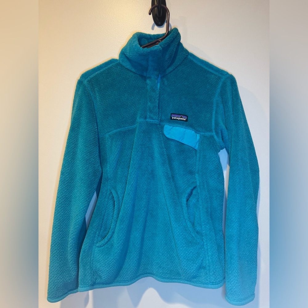 Patagonia Teal Fleece Hoodie